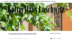 Desktop Screenshot of kulturhaus-loschwitz.de